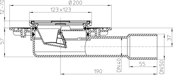 HL Slivnik za balkon 40/50 HL90.2 - Image 3